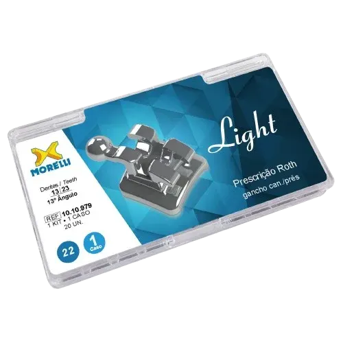 Kit de Brackets Roth Light con ganchos – Slot .022