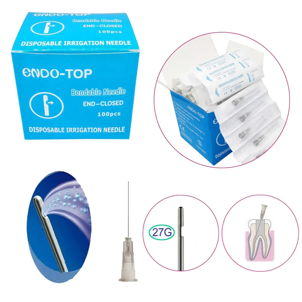 Endo Irrigation Needle 30Gx25mm 100Pc/Pk – Greentech