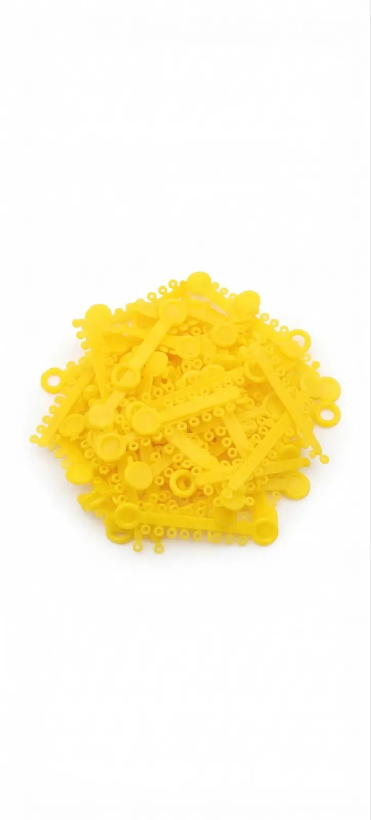 legature plastique jaune