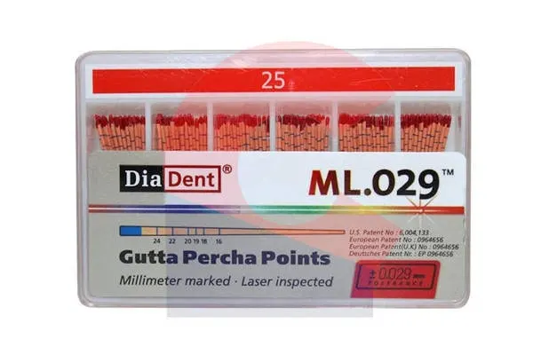Diadent Gutta Percha with Scale #25