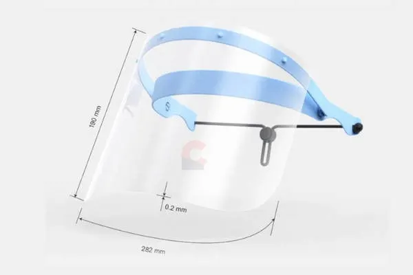 Face Shield with 10 films