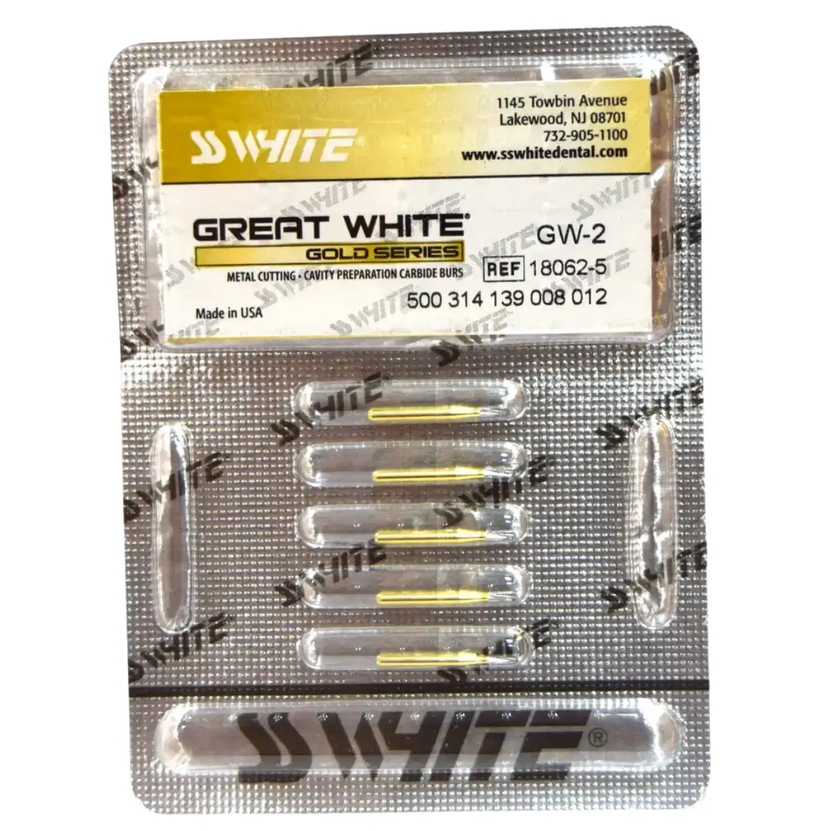 GREAT WHITE GOLD CARBIDE GW2 – 5 PACK