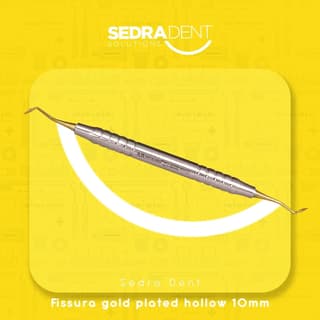 Fissura gold plated hollow 10mm