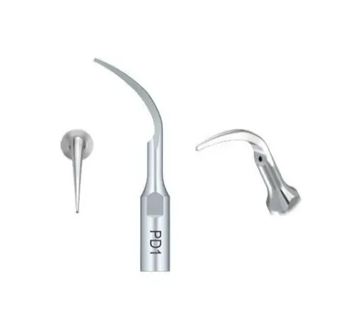DTE Ultrasonic Scaler Silver Tips Assorted – 5/Pk (1xPD1, 2xGD1, 1xGD2, 1xGD4）