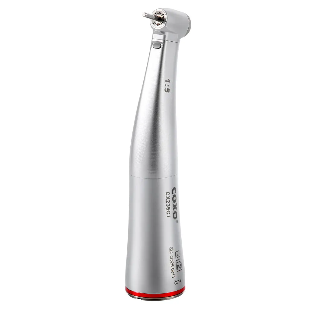 COXO CX235C7 Fiber Optic Handpiece Speed-increasing #C7-4 1:5 Contra Angle