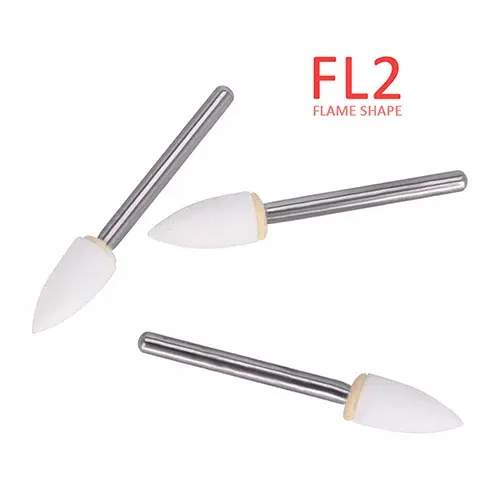 Dian Fong Finishing White Stone Bur FG Flame