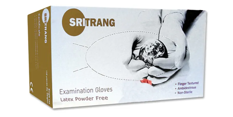 Gants d’examen latex non-poudrés : SRITRANG
