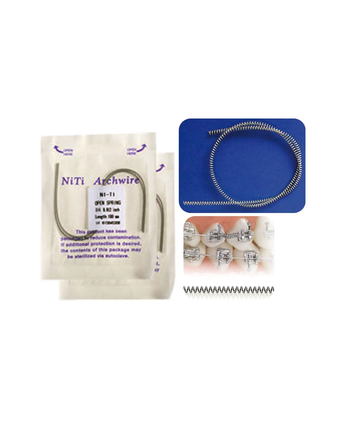 Ressorts Niti ouverts de compression : NIC