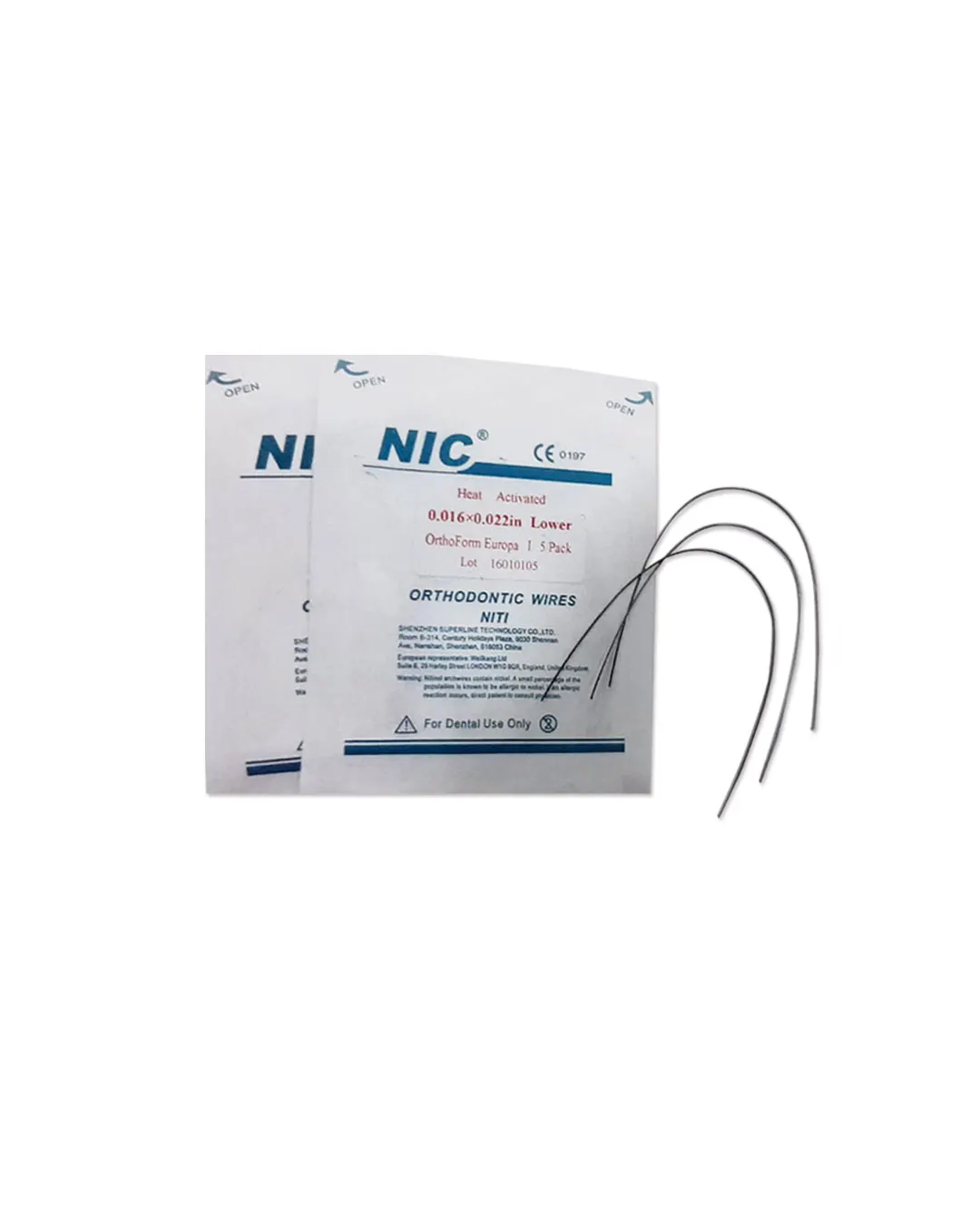 Arcs NiTi Thermodynamiques Heat-activated : NIC