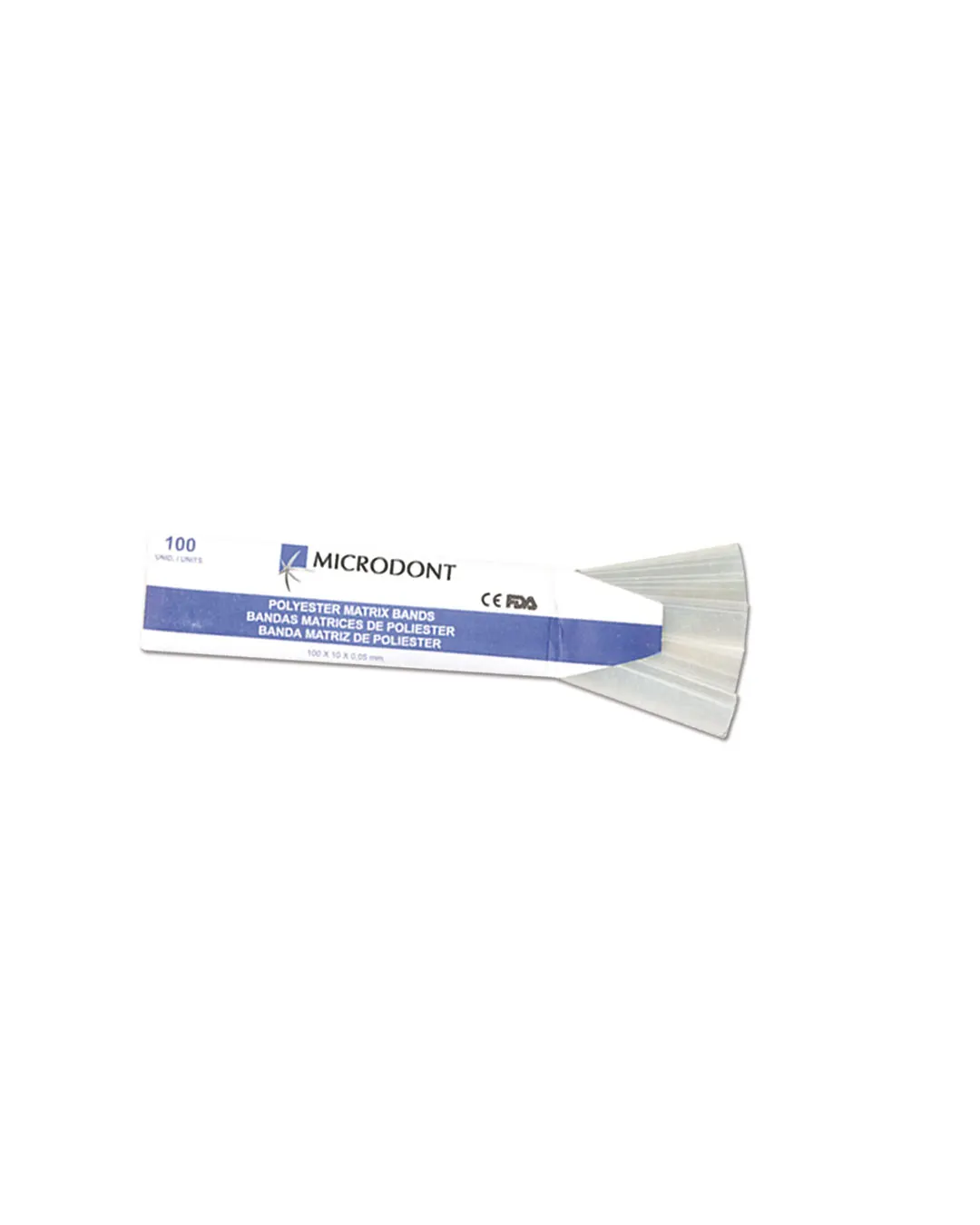 Bandes matrices transparentes en polyester : MICRODONT