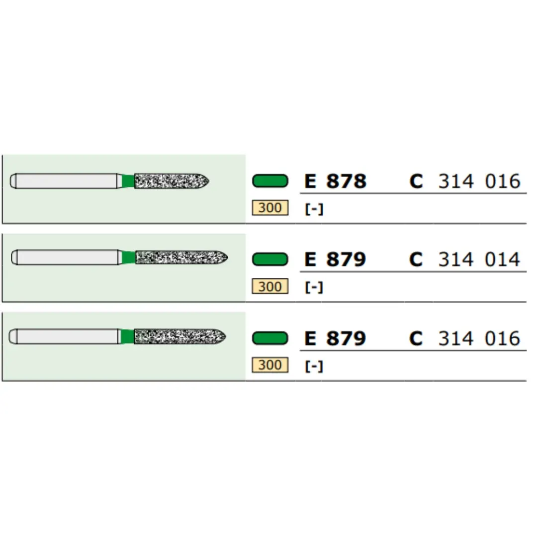 Diamond Coarse Torpedo Burs