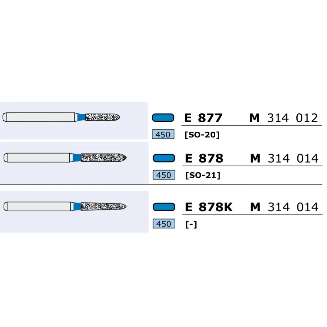 Diamond Medium Torpedo Burs