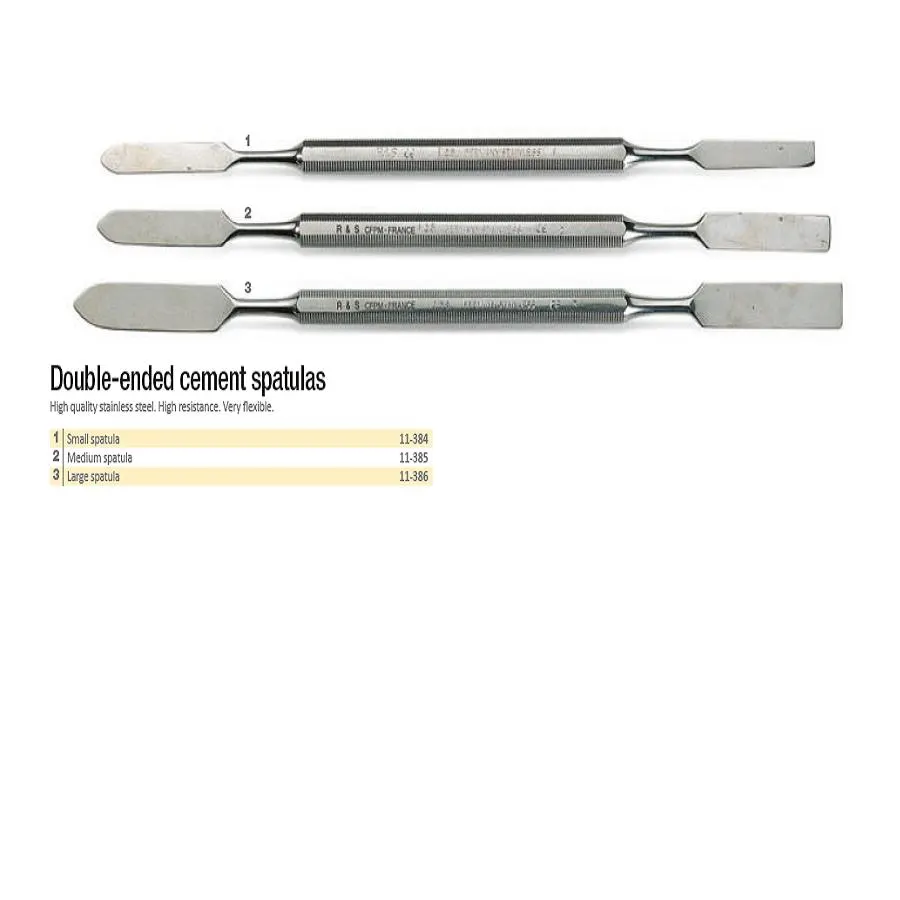 Double-ended cement spatulas, R&S