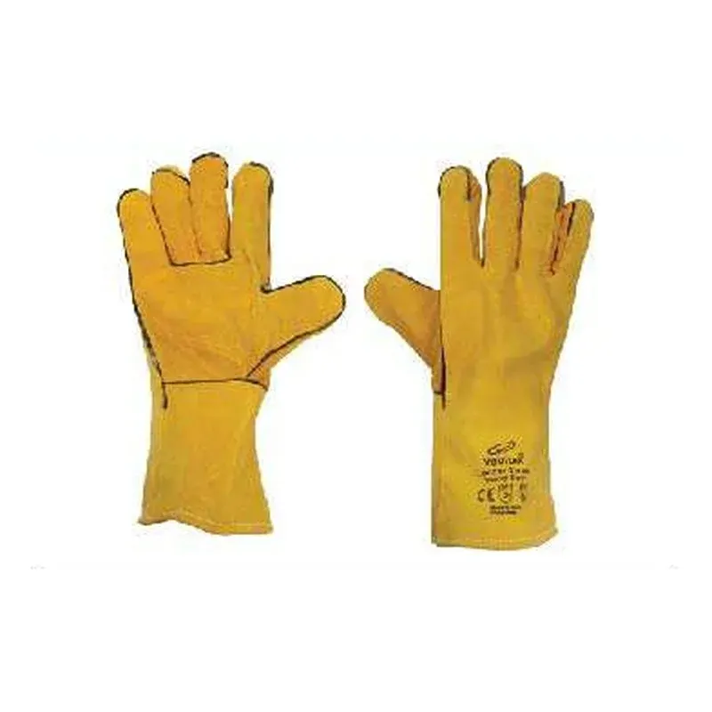 قفازات لحام جلدية مع حواف تقوية (Piping) – 14 إنش Vaultex FRG