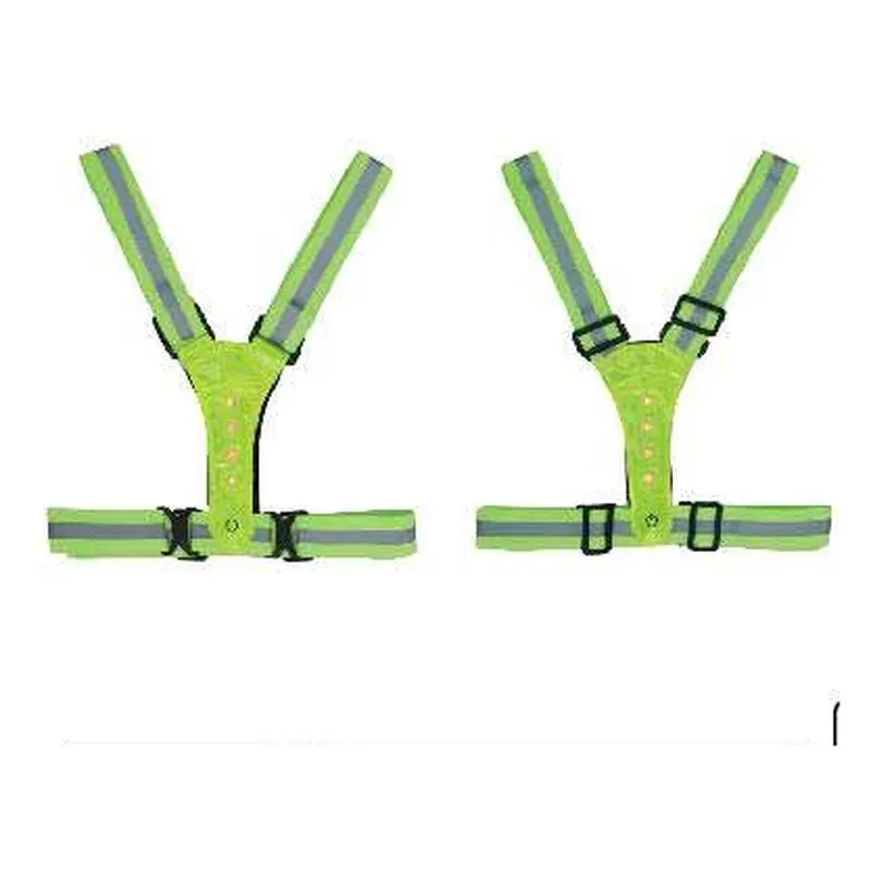 Vaultex MRB Adjustable Reflective Safety Vest with LED