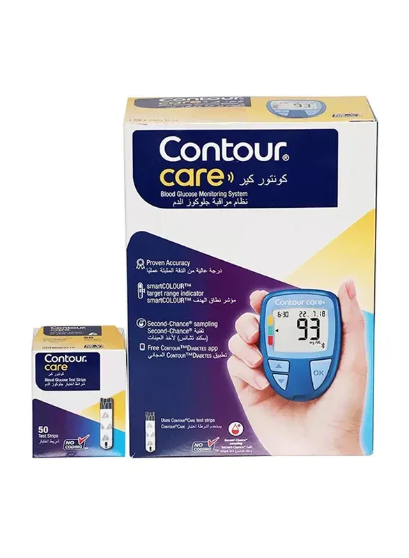 Contour Care Blood Glucose Meter with Test Strips – Promo Pack