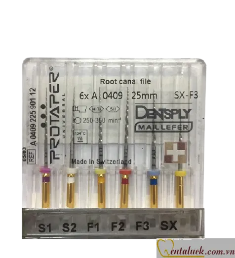 Trâm ProTaper máy Unv Assort Dentsply SX-F3