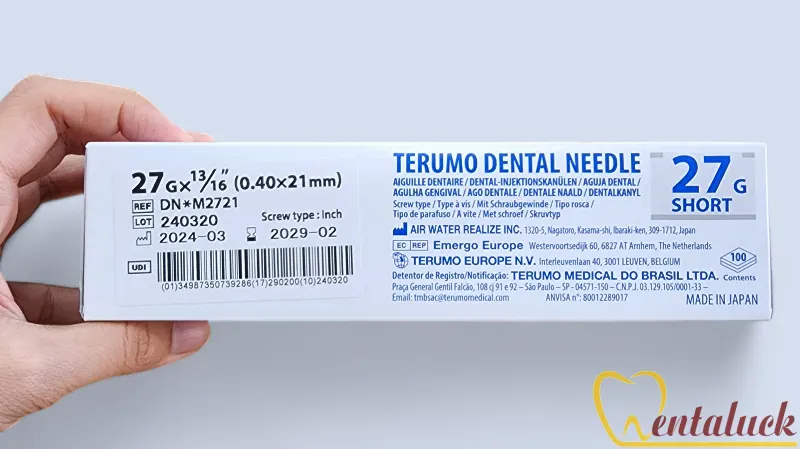 Kim Terumo ngắn Nhật (27G-0.4x21mm)
