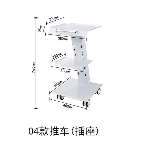 Xe đẩy 3 tầng Kim loại
