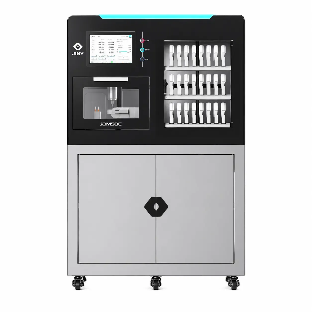 JINY JDM5DC 5-Axis Dental Milling Machine with Automatic Disc Changer - Firoozdental