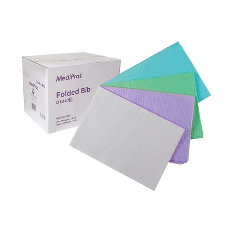 MediPros® Folded Bibs