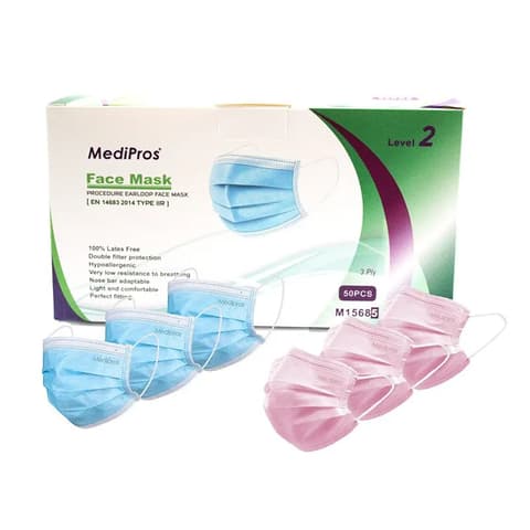 MediPros® 3 Ply Level 2 Surgical Face Mask