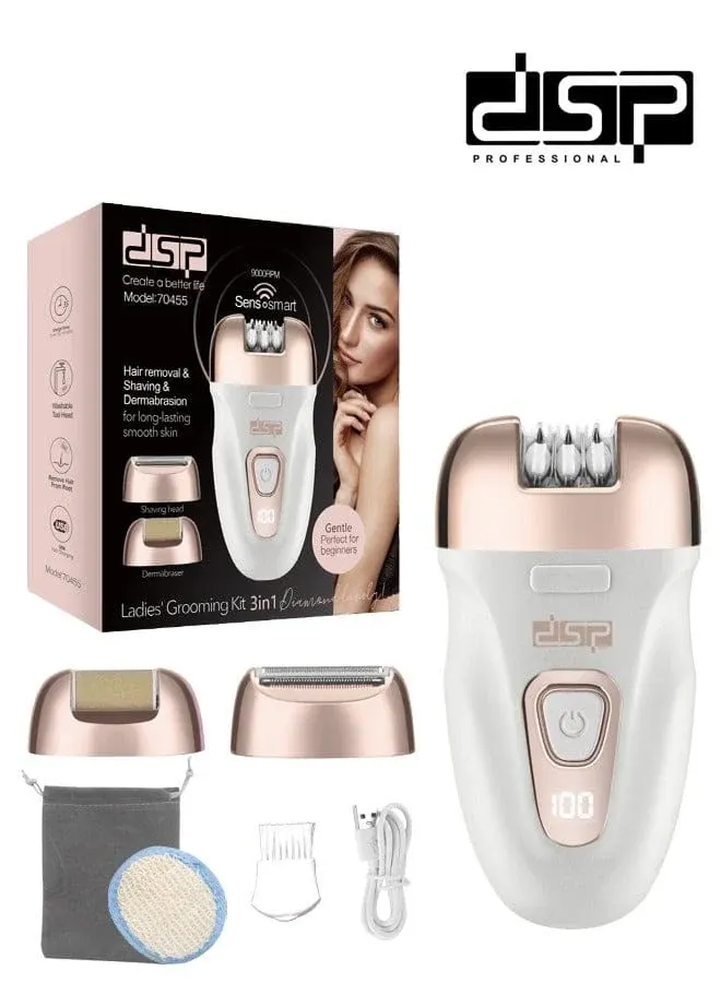 (DSP) صيني - 3x1 Hair Removal Kit - ماكينة إزالة الشعر النسائية 3×1