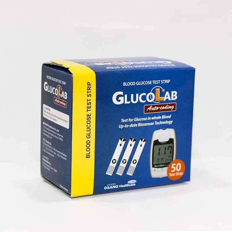 (GlucoLab) - شرائط قياس سكر 50 شريط جلوكو لاب