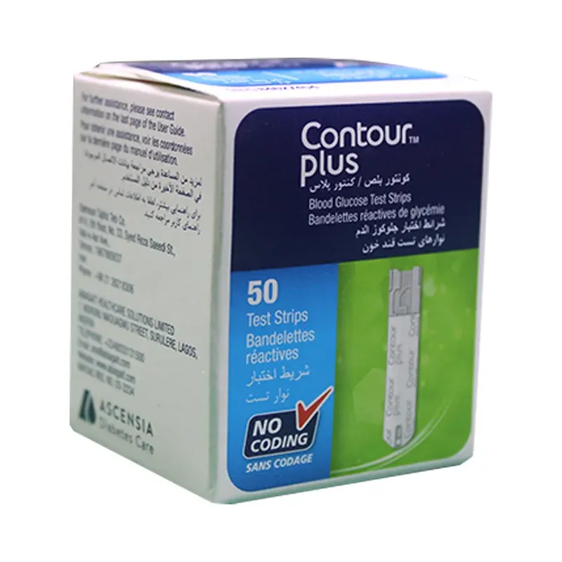 (Contour Plus) - شرائط قياس سكر كنتور بلس