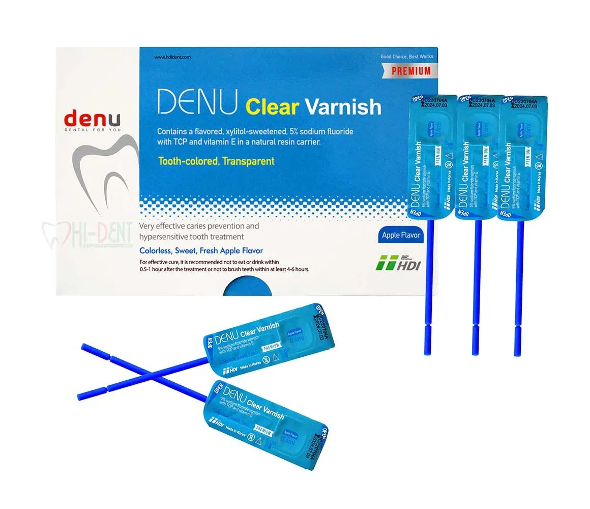 FLUORIDE VARNISH-DENU Clear Varnish