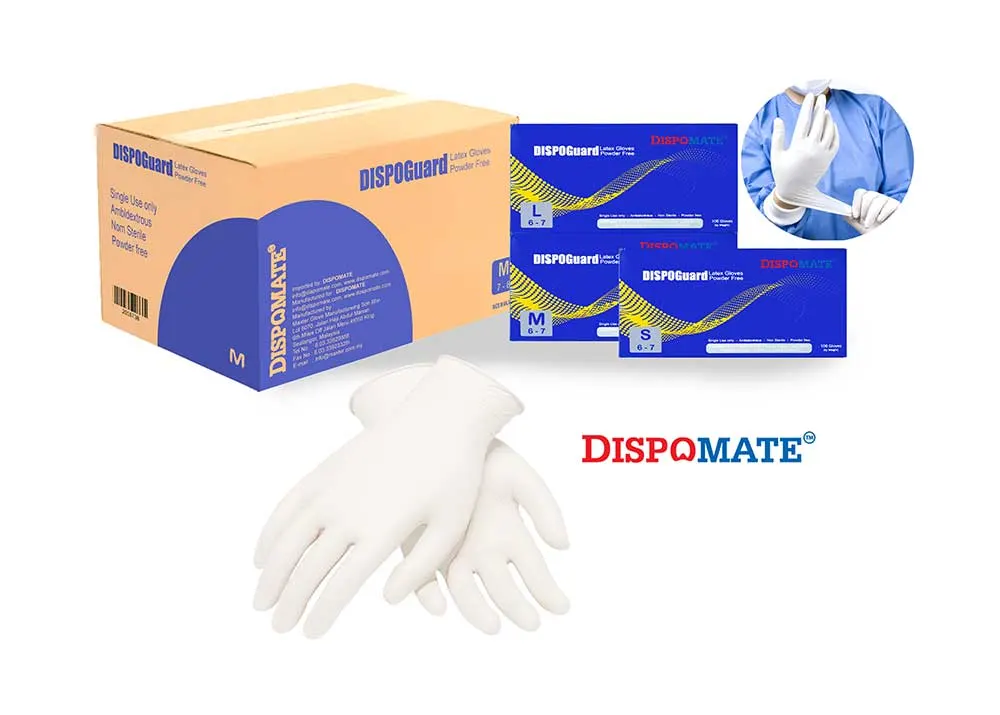 DISPOGUARD LATEX GLOVES