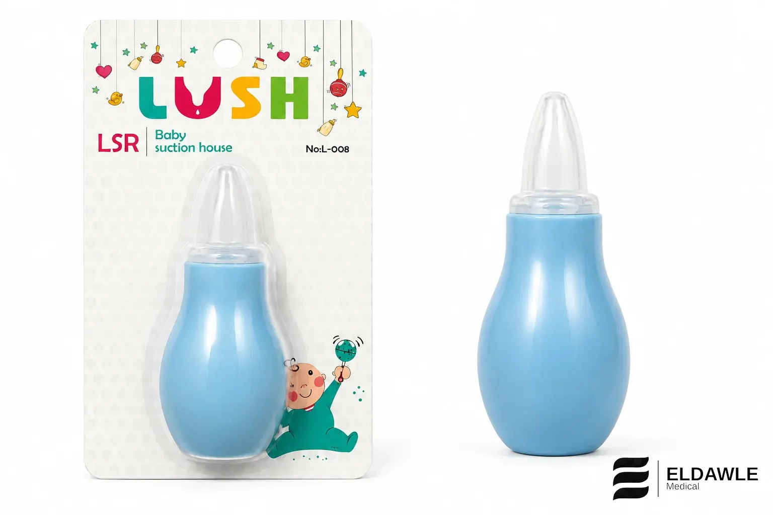 شفاط أنف أطفال لاش (LUSH) – ألوان متنوعة