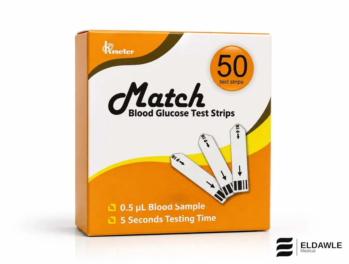 شرائط قياس السكر ماتش - Match Blood Glucose Test Strips (50 شريط اختبار