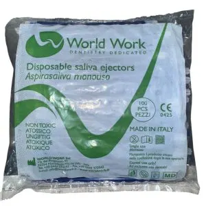 World Work Drak Blue Suction Tips 100pcs