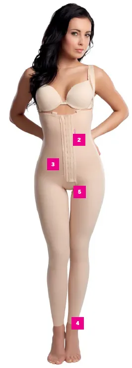 LIPOELASTIC VB Variant Post-Surgical Below Knee Compression Girdle | مشد ضاغط LIPOELASTIC VB Variant لما بعد الجراحة (يصل إلى ما تحت الركبة)