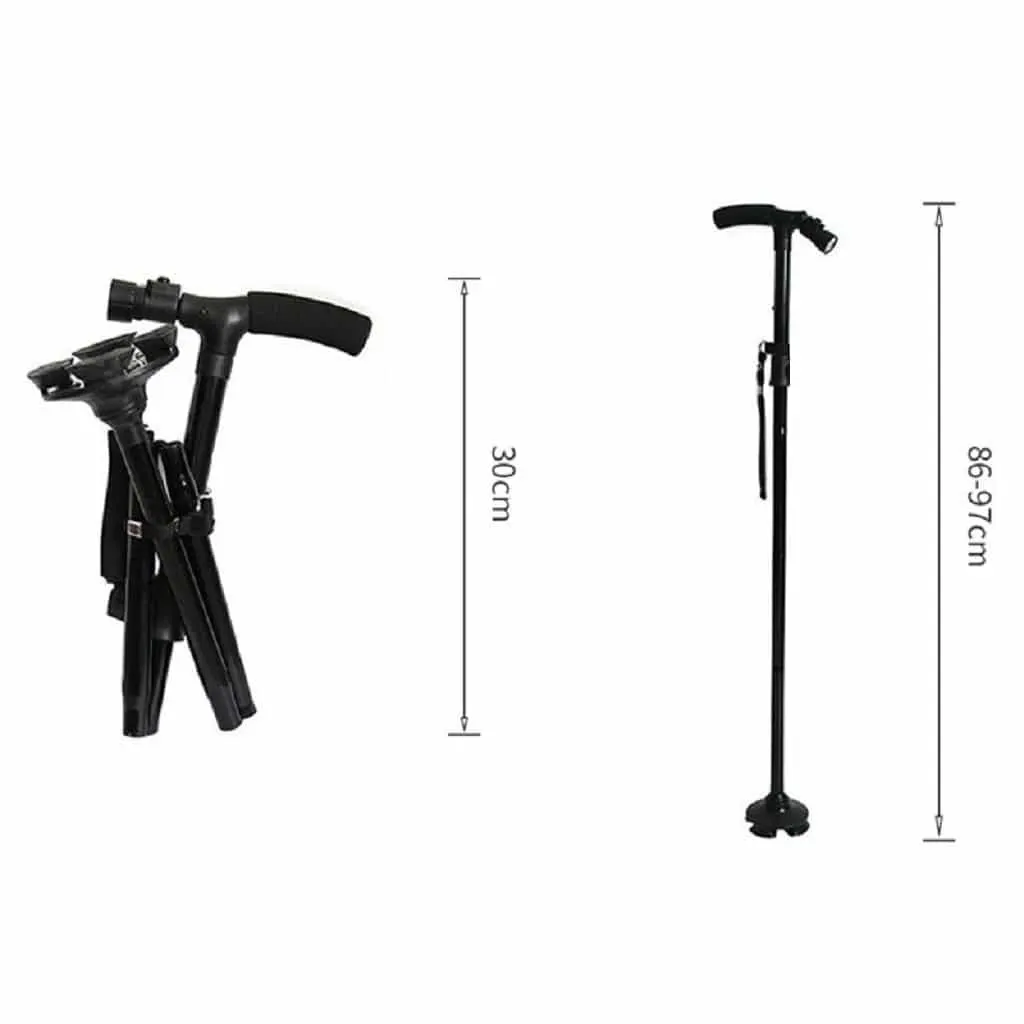 Foldable Lighter Cane | عكاز قبضة طوي + ضوء