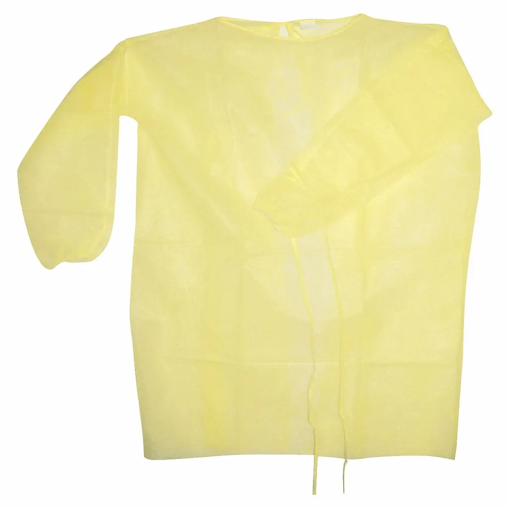 Disposable Yellow Isolation Gown | ثوب عازل