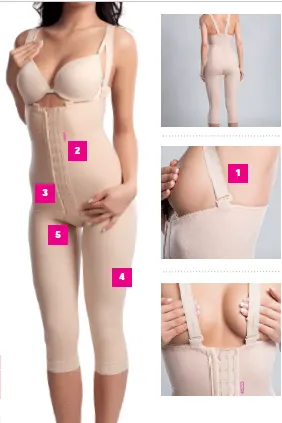 LIPOELASTIC VD Variant Post-Surgical Below Knee Compression Girdle | مشد ضاغط LIPOELASTIC VD Variant لما بعد الجراحة (يصل إلى ما تحت الركبة)