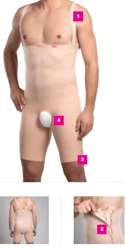 LIPOELASTIC VFm Comfort Compression Shorts for Men | شورت ضاغط للرجال VFm Comfort من LIPOELASTIC