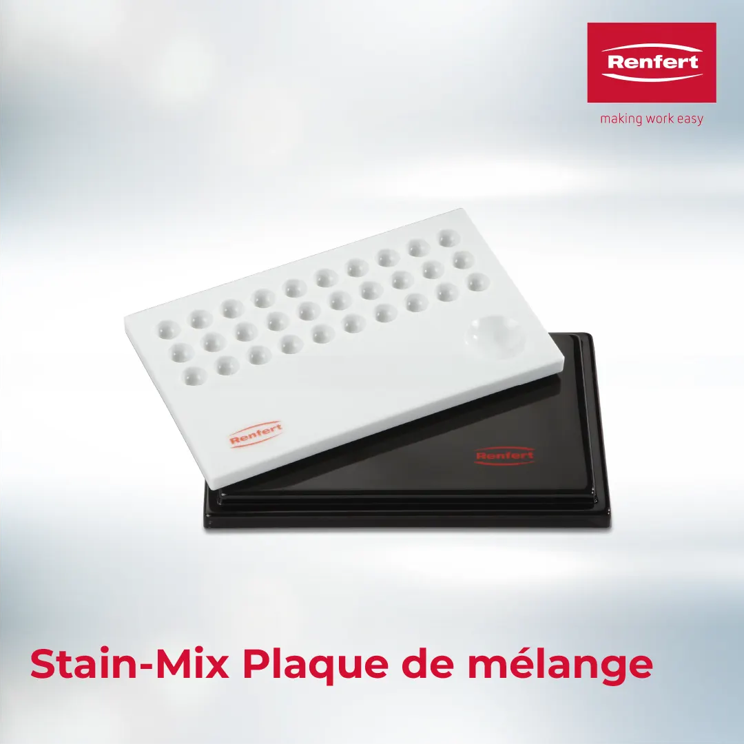 Stain-Mix Plaque de mélange Renfert