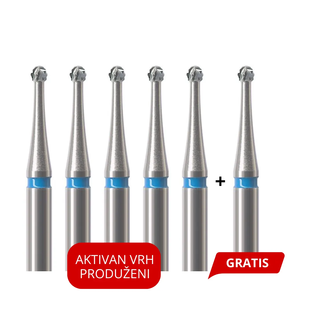 5+1 GRATIS Karbidni borer okrugli za kolenjak - H1SX RAL sa aktivnim vrhom - produženi(D04920)