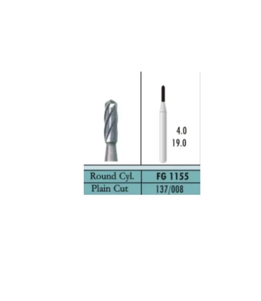 FG CARBIDE BUR Plain Cut - ( pack of 5 ) - FG-1155