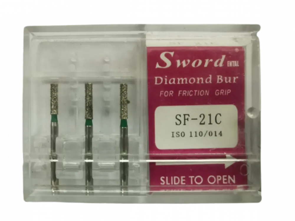 Flat End Cylinder FG DIAMNID BUR PK/3