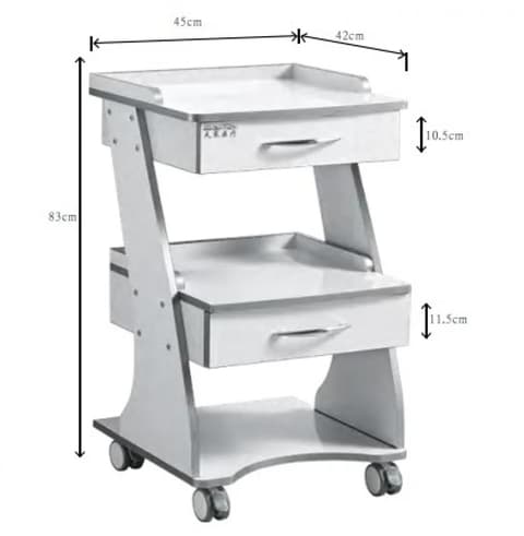drawer + Acrylic material; Size 45x43x83cmColor:White/bl-mc06