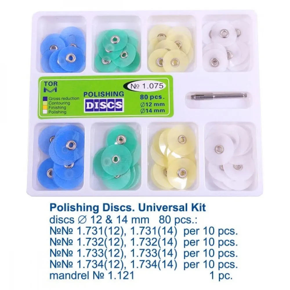 Layan Stripper Polishing Discs Kit Universal, PK/80 with Mandrel-1.075