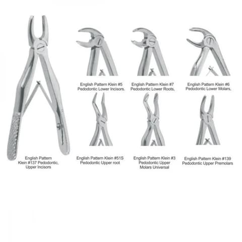 Extraction Forceps Pedo Kit/7
