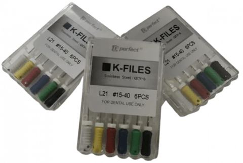 SS H Files(Hand)-Length:21mm #15-40/SHA21 ( pack of 6 )