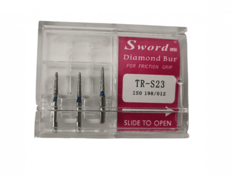 FG Diamond Bur Short ISO: 198/012 ( pack of 3 ) / TR-S23