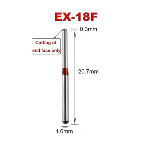 FG DIAMOND BUR ISO:150/012- PK/5- EX-18F