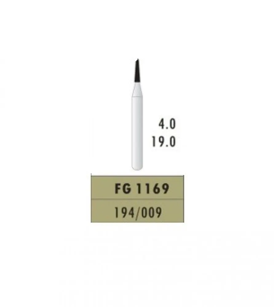Layan Carbide Bur Round Taper 19MM Pack of 5 194/009 FG1169
